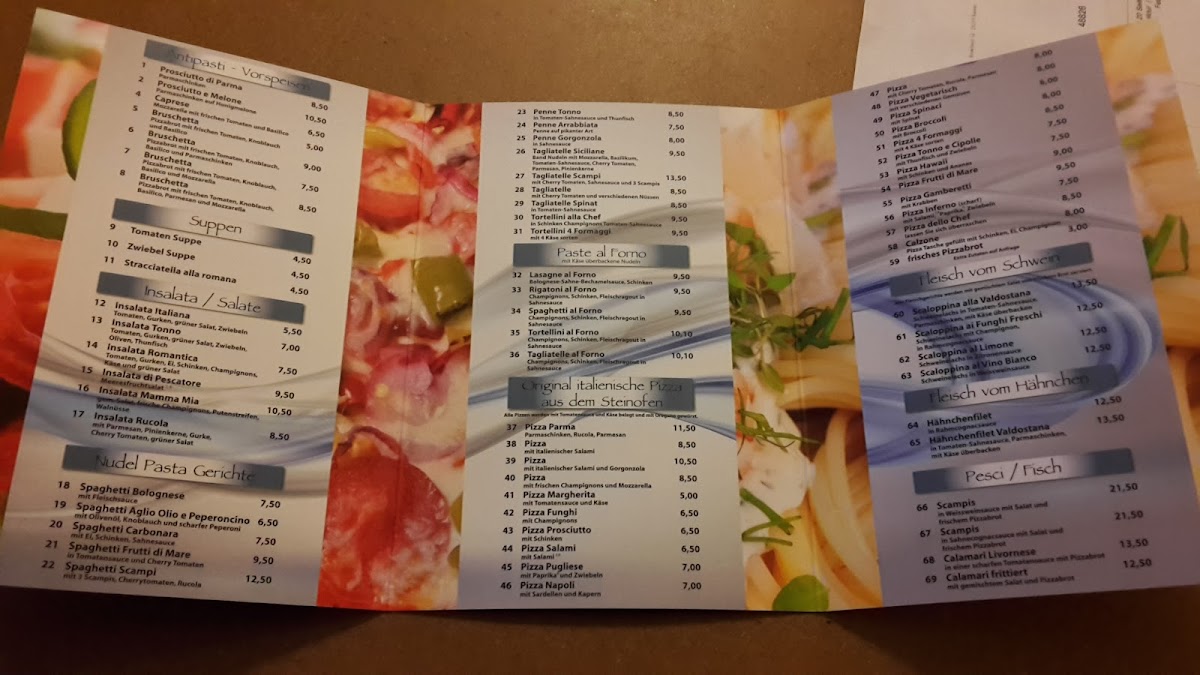 Menu Eiscafe, Pizzeria & Feinkost Mamma Mia-1